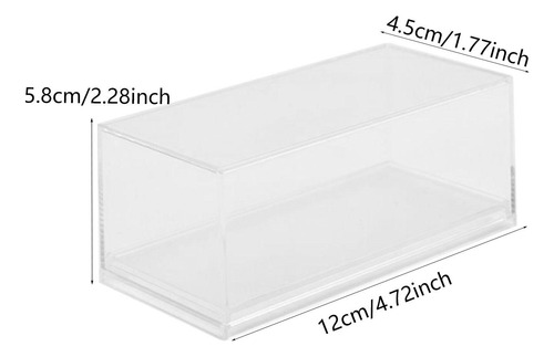 Vitrina De Acrílico Transparente, Base Transparente