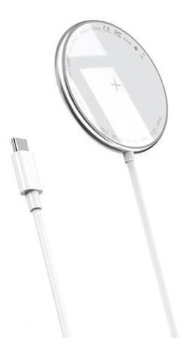 Carregador Sem Fio iPhone 12 Magnético Magsafe 15w Rock Cor Branco