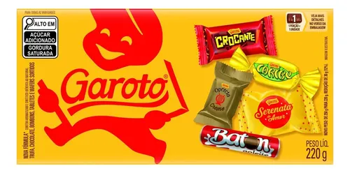 Caixa de Bombom Sortido Garoto 220g