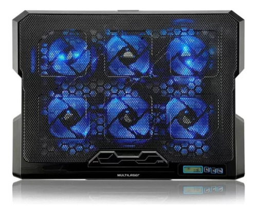Suporte Para Notebook Com Cooler Multilaser Ac282 Preto Azul