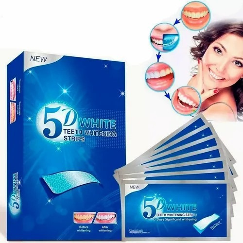 Versión Mejorada 5d Blanqueadoras Dental Pegatinas 14 Pares