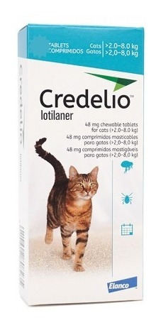 Credelio Gatos X 1 Tableta 2.0 - 8.0kg, De 48mg