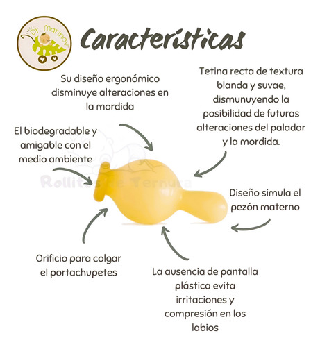 Chupete Dr Marinov Etapa 2 Para Bebés Y Niños Silicona Bpa Amarillo 4 - 24 Meses