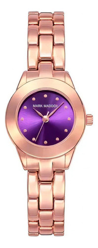 Reloj Mark Maddox Mujer Mf0008-97 Color de la correa Oro rosa Color del bisel Morado Color del fondo Oro rosa