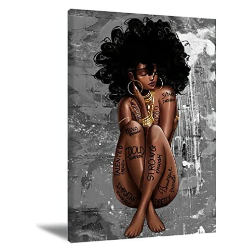 Póster De Reina Negra, Arte De Pared Afroamericano, Pi...