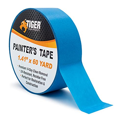 Cinta De Pintor Profesional Tiger Tough Multiusos Azul,...