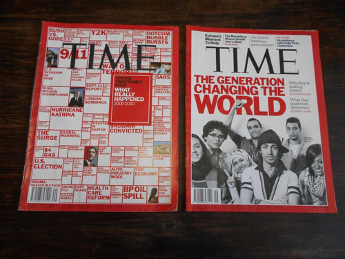 2 Revistas Time Inglés: 6 Diciembre 2010 Y 28 Febrero 2011.