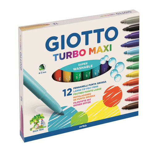 Marcador Giotto 273007 Tubox12 C.grueso - Mosca