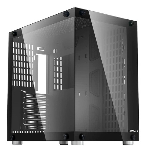 Gabinete Gamer Hyrax Preto, Hgb700b, Atx, Em Vidro Temperado