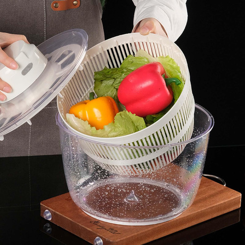 Secador De Ensalada Eléctrico, Limpiador Y Secador De