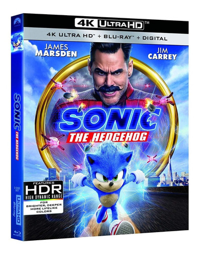 Sonic The Hedgehog 4k Ultra Hd + Blu-ray Nuevo Original Imp