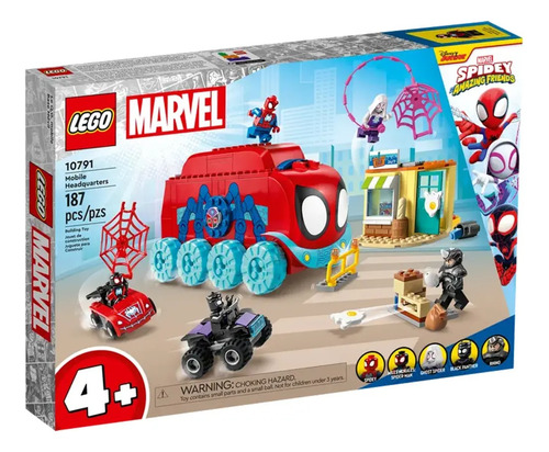 Base Movil Lego Spiderman Black Panther Vs Rhino 187p 10791