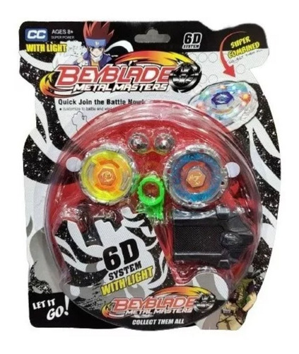 Imagen 8 de 10 de Pista Bey Blade Metal Masters Con 2 Trompos 6d