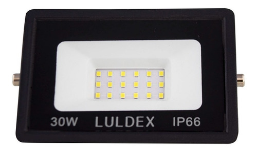 Reflector Led 30w Luz Blanca Fria 6500k 110v Remate Carcasa Negro Luz Blanco Frío