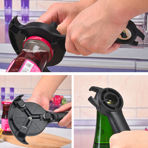 Abridor De Botellas Manual Funcional, Tarros De Lata Y Abrel