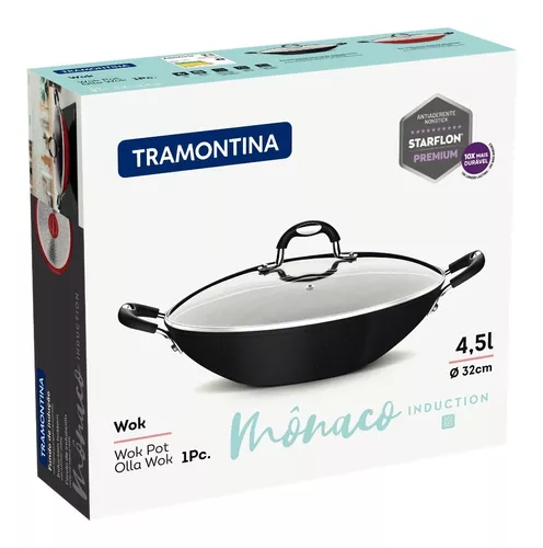 Olla Wok Monaco Inducción 32 Cm Tramontina