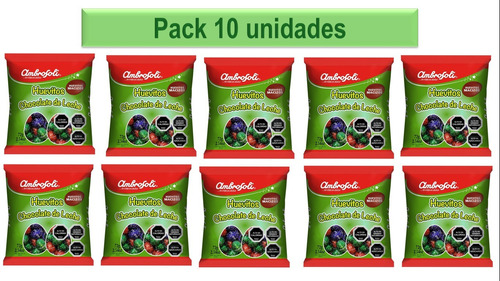 Chocolate Ambrosoli Bolsa 72g Pack 10 Unidades