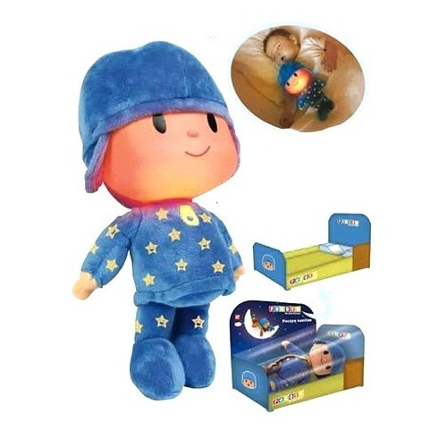 Pocoyo Peluche Muñeco Bebote Juguete Música Luz Y Camita !!