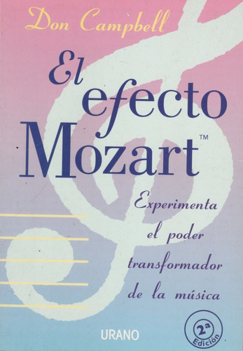 Libro El Efecto Mozart. Don Campbell. Música 