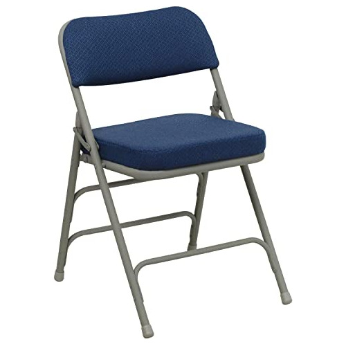 Muebles Flash 2 Pk. Serie Hercules Silla Curva De Metal Azul