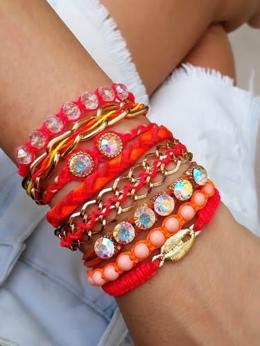 Pulseira Menina Pingente Nome Letra Pérola Cavalo Coração