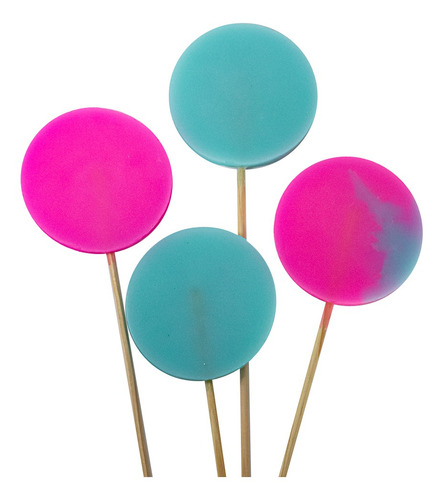 Imagem 5 de 5 de Molde Forma Silicone Pirulito 4cav. 8cm