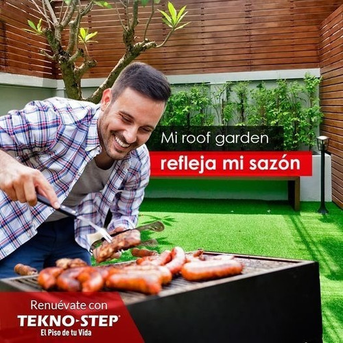Pasto Artificial Sintetico Teknostep Cancun Terraza Jardin