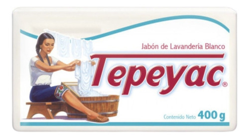 Jabón En Barra Blanco Con Envoltura Tepeyac 25 Pz De 400g