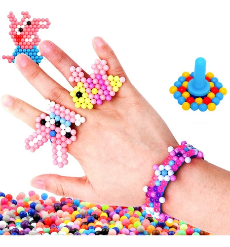 . 3000pcs Agua Magic Beads Set Rompecabezas Niños Juguetes