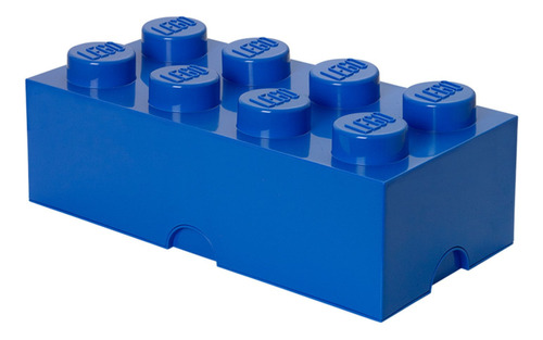 Lego Ladrillo De Almacenamiento De Plástico Azul Brillante