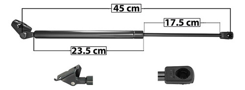 (1) Amortiguador 5a Puerta Der Dodge Atos 05/08 Spart