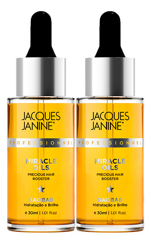 Kit 02 Booster Miracle Oils Baobab Oil Jacques Janine 30ml
