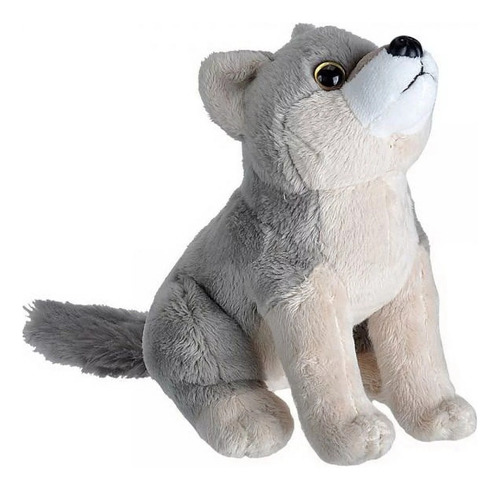 Peluche Lobo Gris Sonido Real Wild Republic Wild Calls Wolf