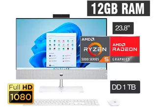 All In One Hp Amd Ryzen 5 Pantalla 21.5 12 Gb Ram 1 Tb Hdd