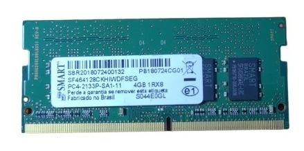 Memória Ram Smart Para Notebook Ddr4 4gb Pc4-2133p Original (Usado)