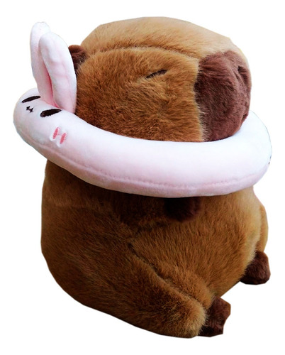 Peluche Capibara Kawai Con Salvavidas De Conejo