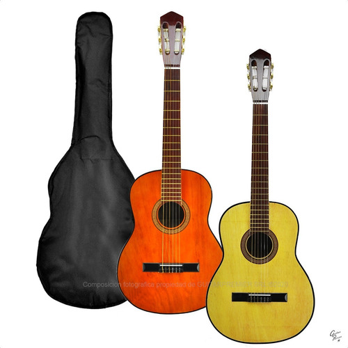 Imagen 9 de 10 de Guitarra Electrocriolla Funda Pua Colores Combo Completo