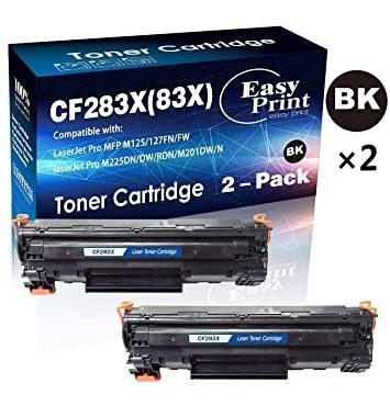 2-pack Compatible 283x Cf283x Cartucho De Tóner 83x Usada Pa