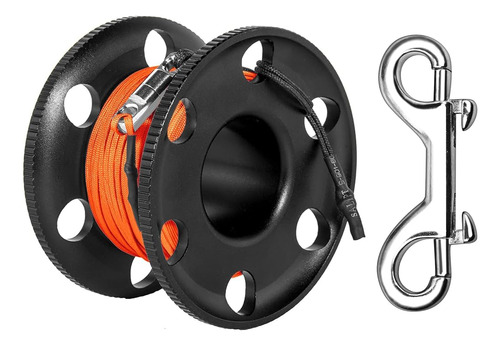 Pluzluce 100ft Big Scuba Diving Reel, Aleación De Aluminio L