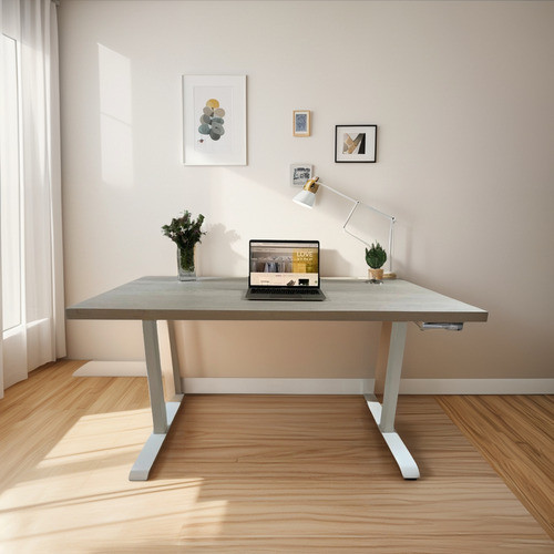 Escritorio Altura Regulable + Tapa Eurodecor 60x120 Höllsen
