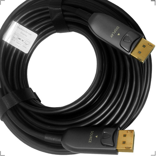 Imagem 5 de 5 de Cabo Displayport 1.4 Fibra Óptica 8k@60hz De 15 Metros