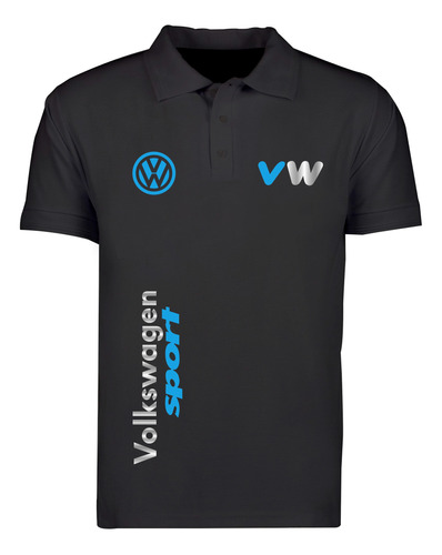 Playera Polo Mod Volkswagen Sport Estampado Reflejante