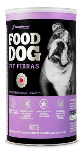 Food Dog Dietas Fit Fibras 500g -botupharma