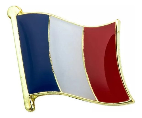 Pin Metalico Broche Bandera Francia Pasaporte Viaje Pais