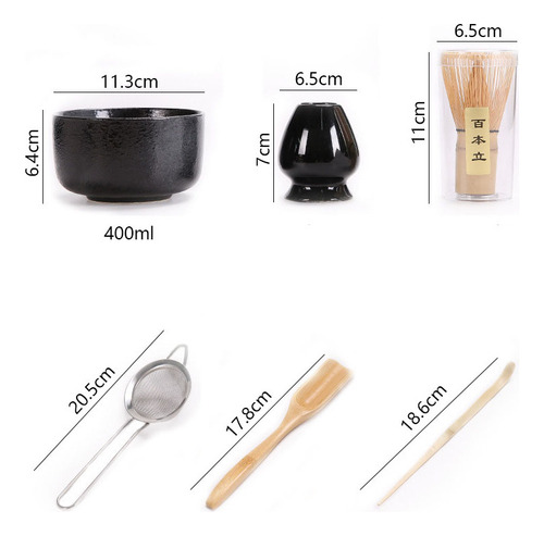 . Juego De Té Matcha Japonés Set De Batidor Tazón