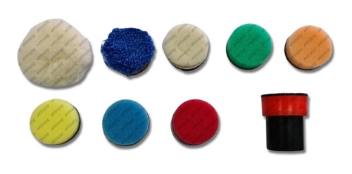 Imagen 2 de 10 de Kit Backing + 8 Pads 1 Pulgada - Todos Los Cortes - Allshine
