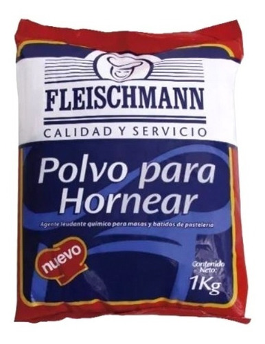 Polvo Hornear Fleischmann Collico 1 Kilo Similar Imperial