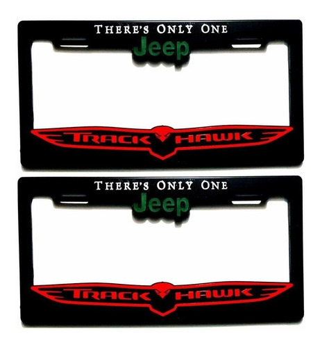 Par De Portaplacas Jeep Track Hawk (2 Piezas) Se