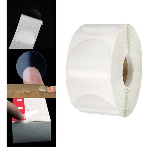 500 Uds. Sellos Transparentes Minoristas, Etiquetas De 5cm
