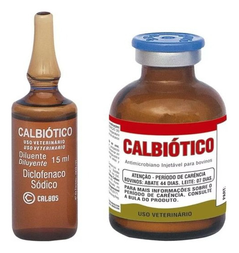 Calbiótico - Antimicrobiano Inje Para Bovinos- 15ml - Calbos